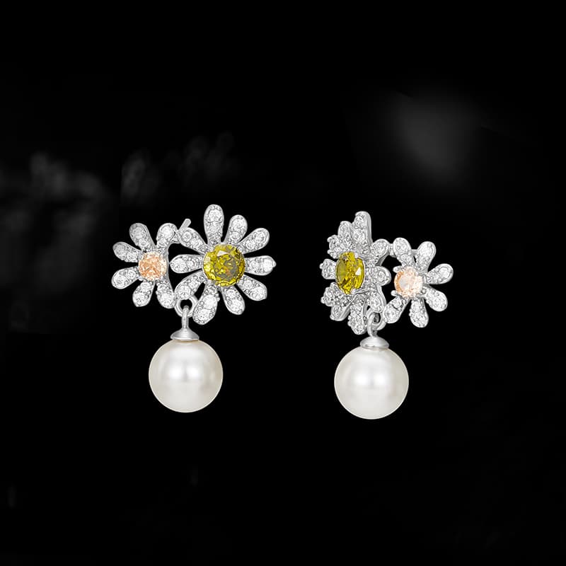 Серьги HMZ Серебряные серьги-гвоздики с иглой из серебра S925 женские - изображение 3