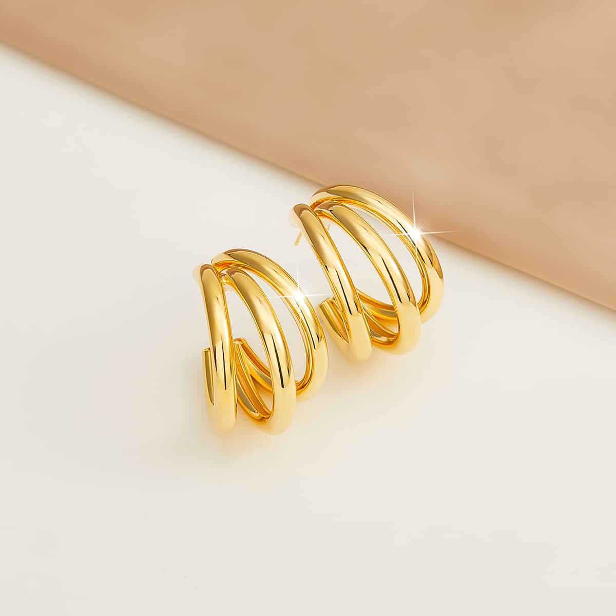 Серьги HMZ Сплав Серьги Золотой Женские - изображение 3