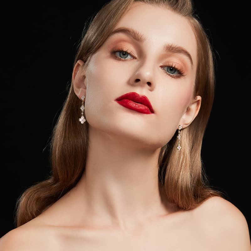 Серьги HMZ Серьги с серебряной иглой S925 пробы для женщин - изображение 5