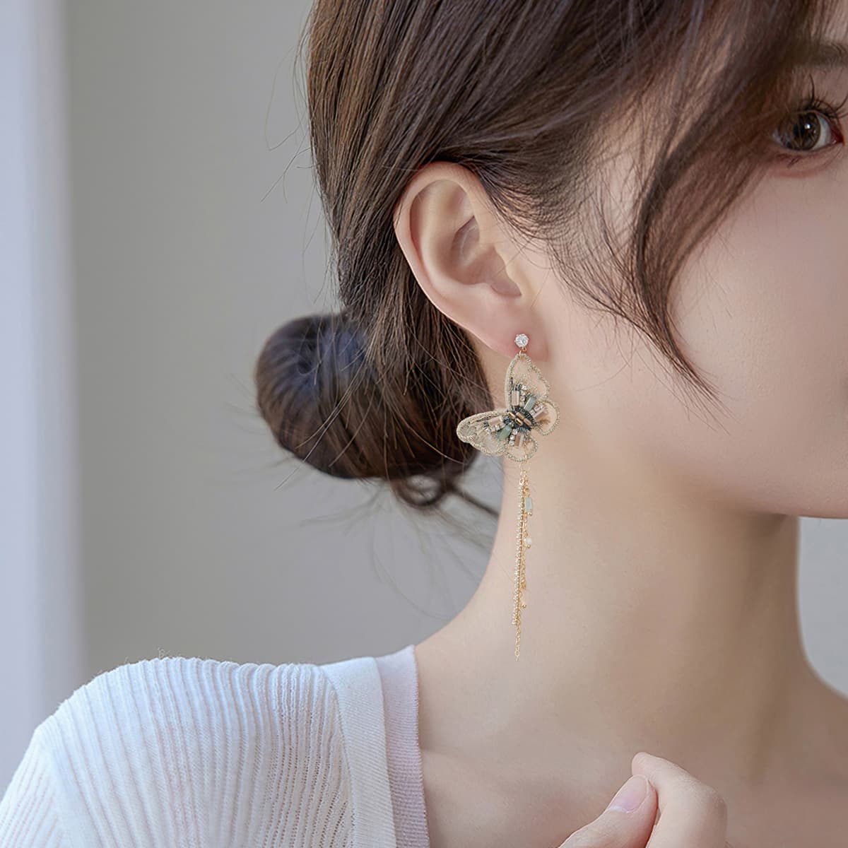 Серьги HMZ Серьги Золотые Женские - изображение 4
