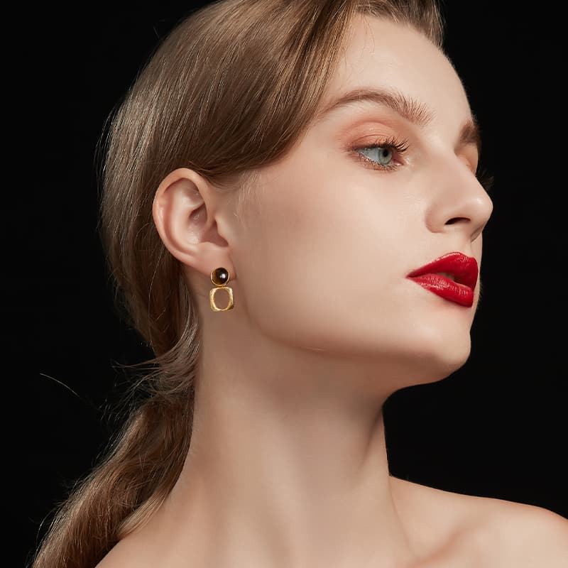 Серьги HMZ Серьги с серебряной иглой из серебра S925 женские - изображение 2
