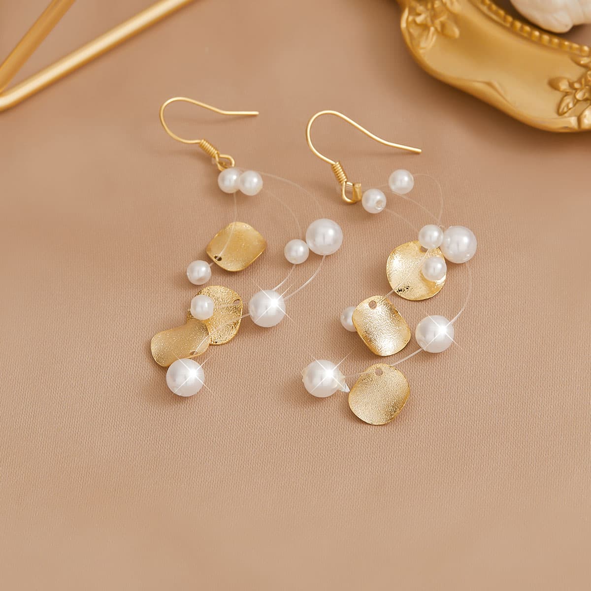 Серьги HMZ Искусственный жемчуг Серьги Женские - изображение 5