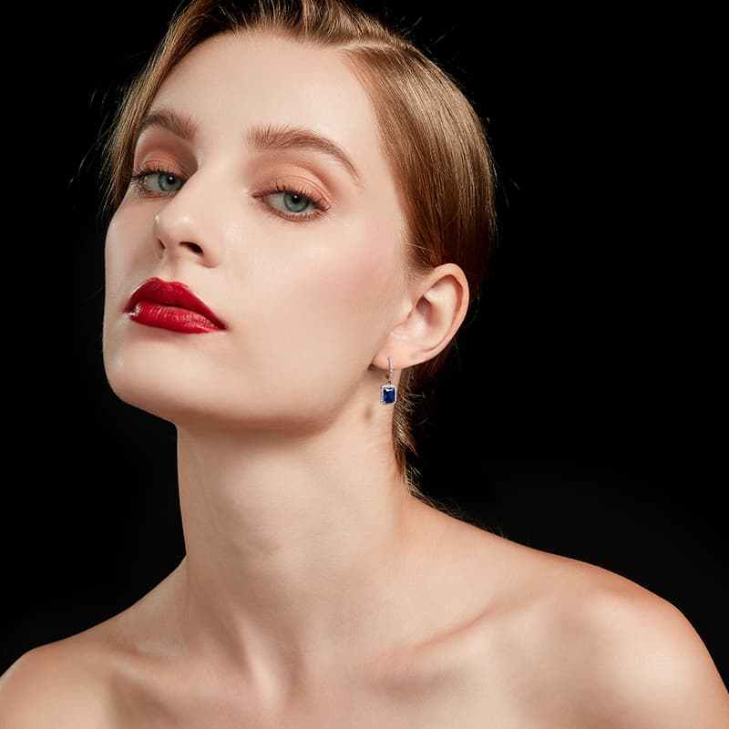 Серьги HMZ Серьги из серебра 925 пробы с серебряной иглой женские - изображение 3