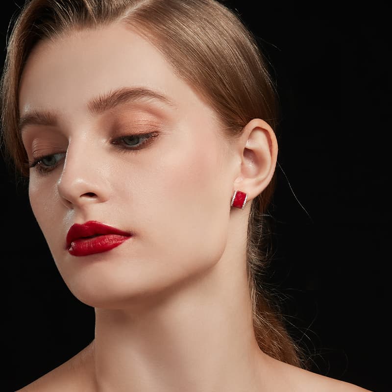 Серьги HMZ Искусственный кристалл Серьги Женские - изображение 2