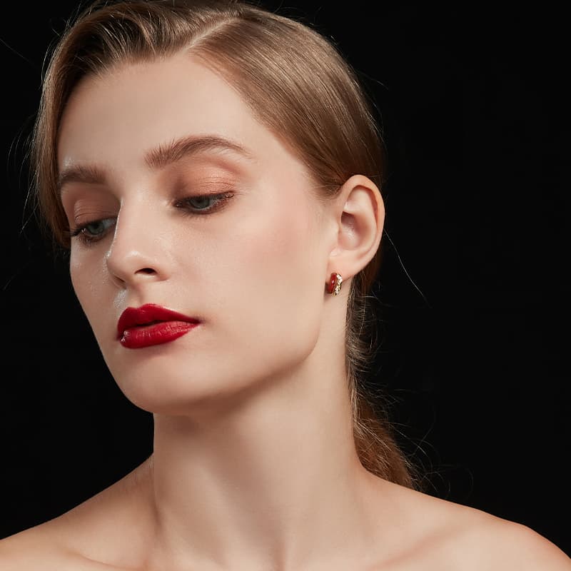 Серьги HMZ Серьги с серебряной иглой из серебра S925 женские - изображение 3