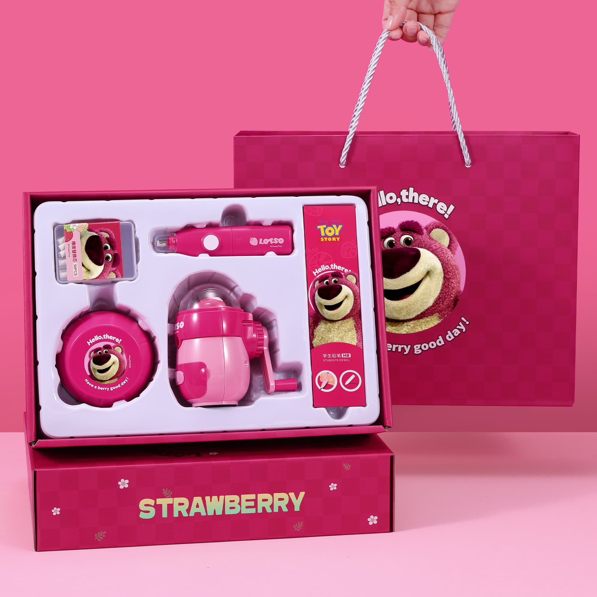 Disney Strawberry Bear Series Канцелярские товары Наборы и Подарки в коробках - изображение 6