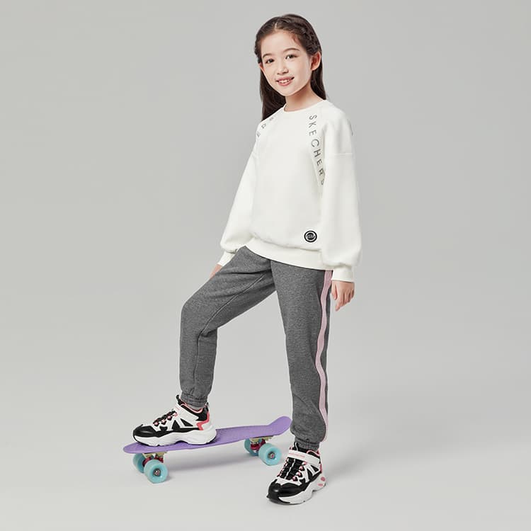 Кроссовки Skechers Kids Meteor С флисовой подкладкой Обувь Универсальная Удобная С крючком и Шнуровка - изображение 3