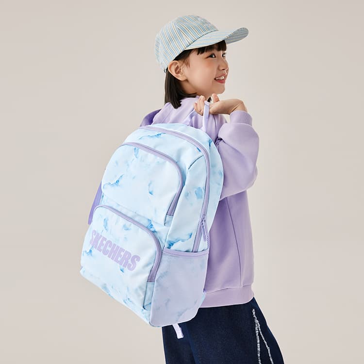 Skechers COLORFUL Ткань Рюкзак Детский Дымчато-голубой Смешанный - изображение 6