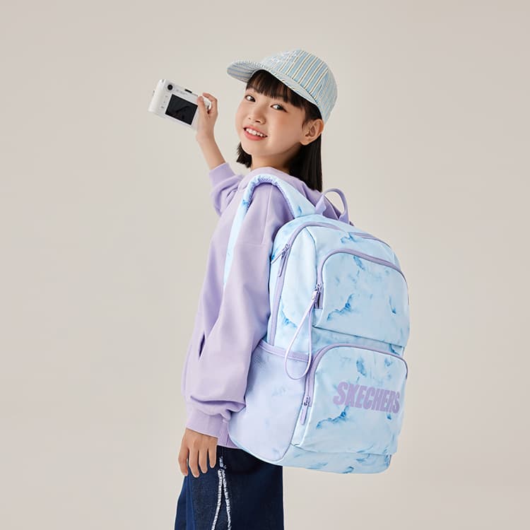 Skechers COLORFUL Ткань Рюкзак Детский Дымчато-голубой Смешанный - изображение 7