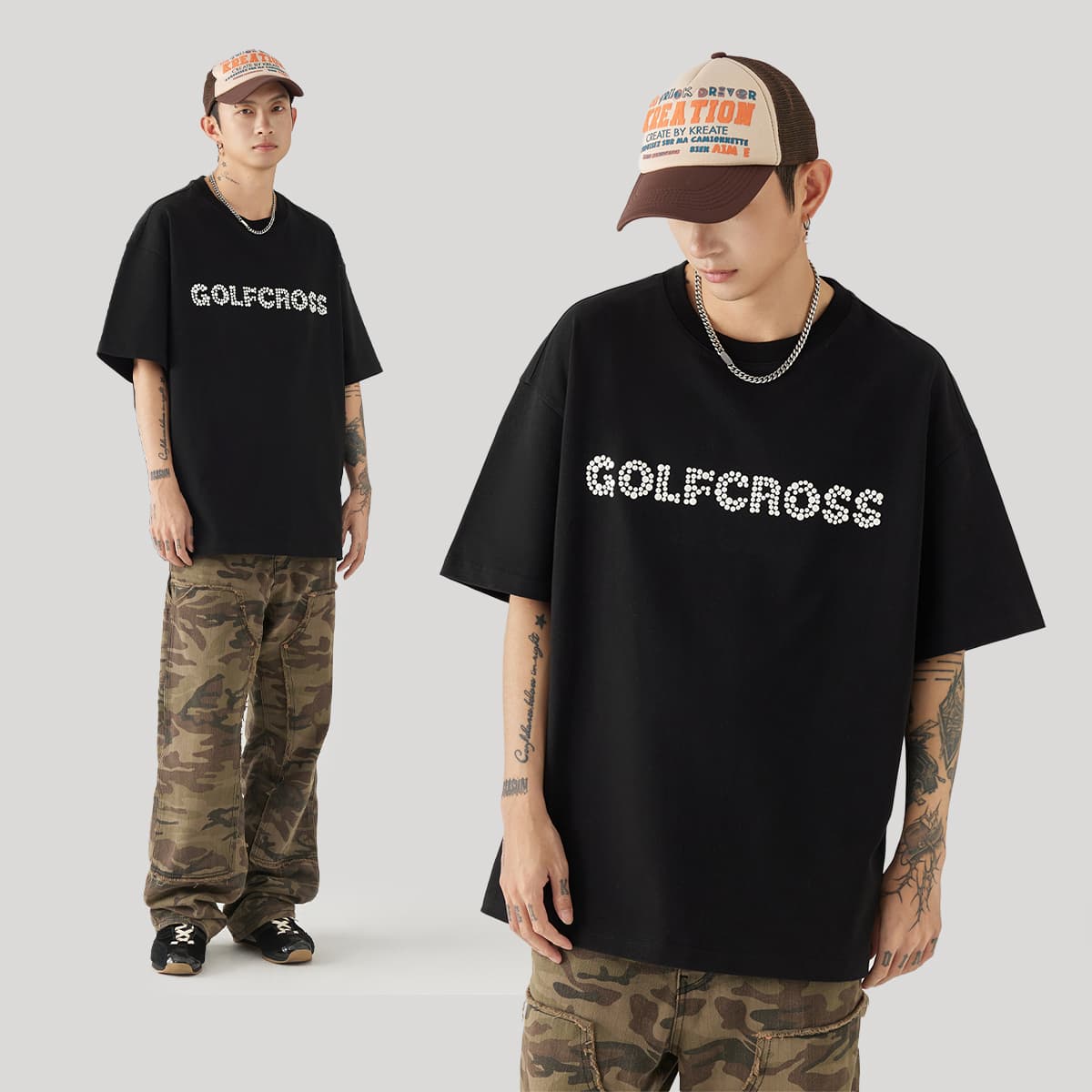 Футболка GOLFCROSS Унисекс T-рубашки - изображение 5