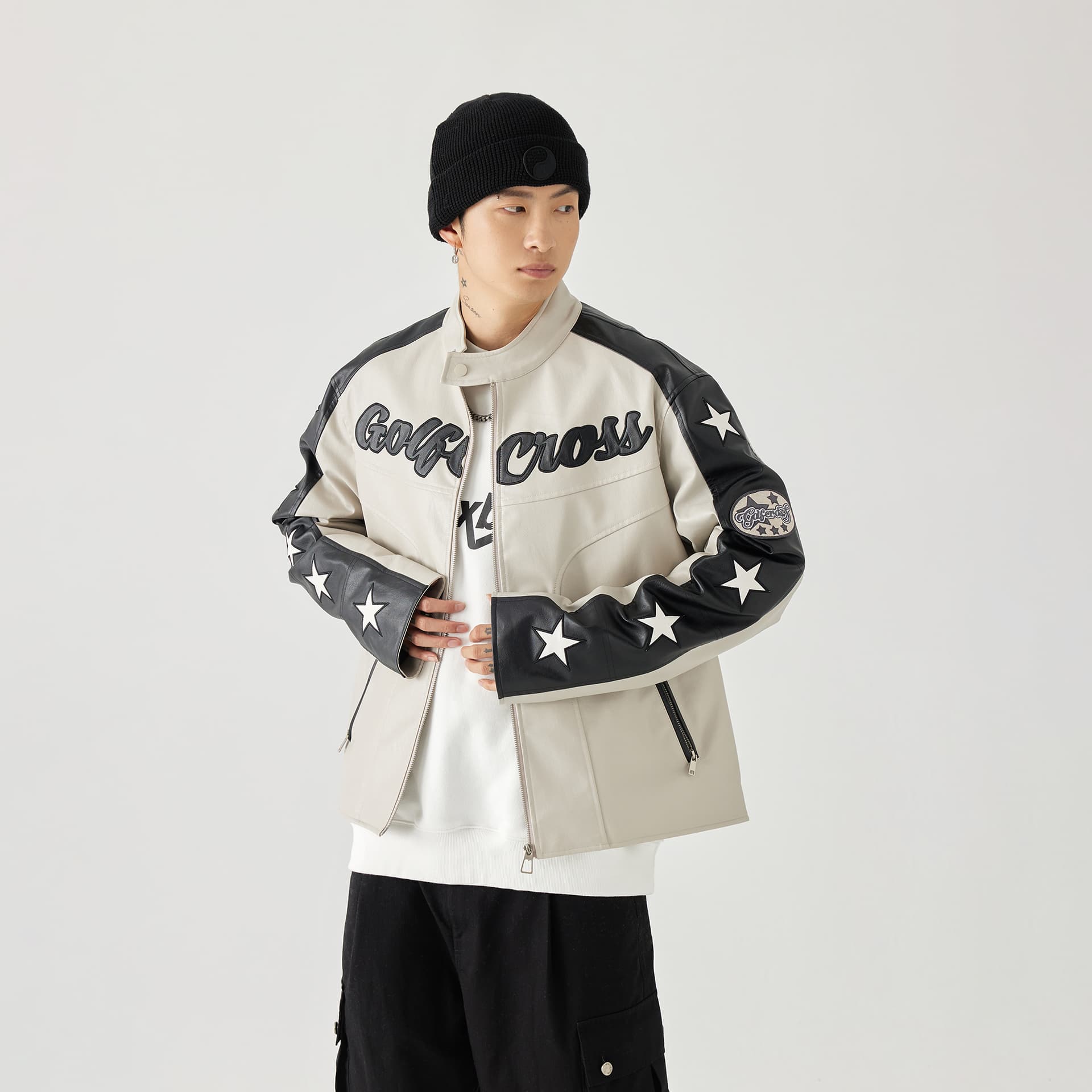 Кожаная куртки GOLFCROSS PU Jacket - изображение 3