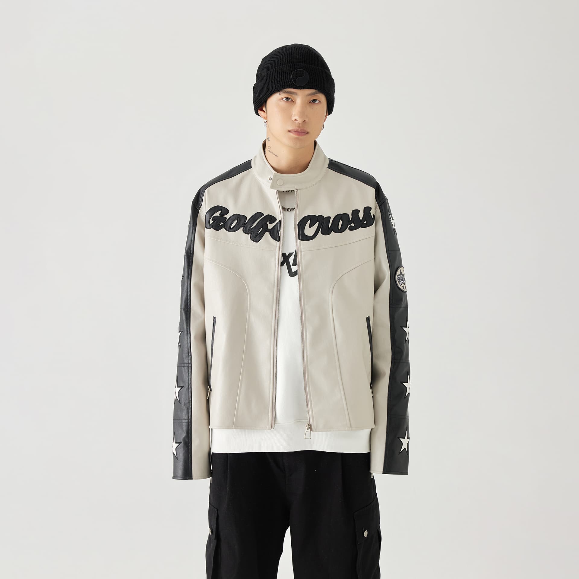 Кожаная куртки GOLFCROSS PU Jacket - изображение 5