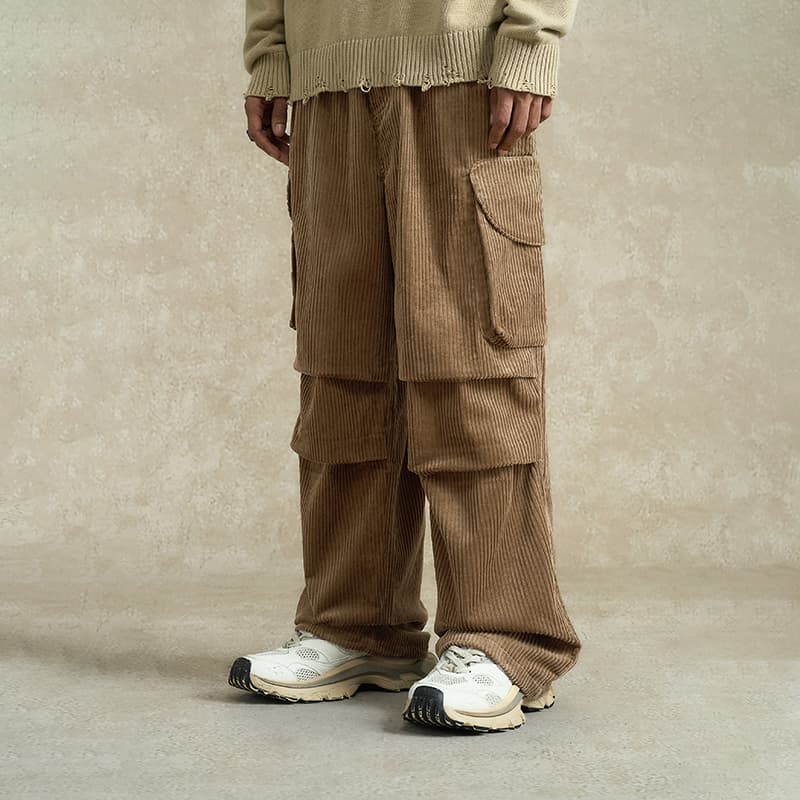Штаны BONELESS Cut Brown Unisex Cargo Pants - изображение 5