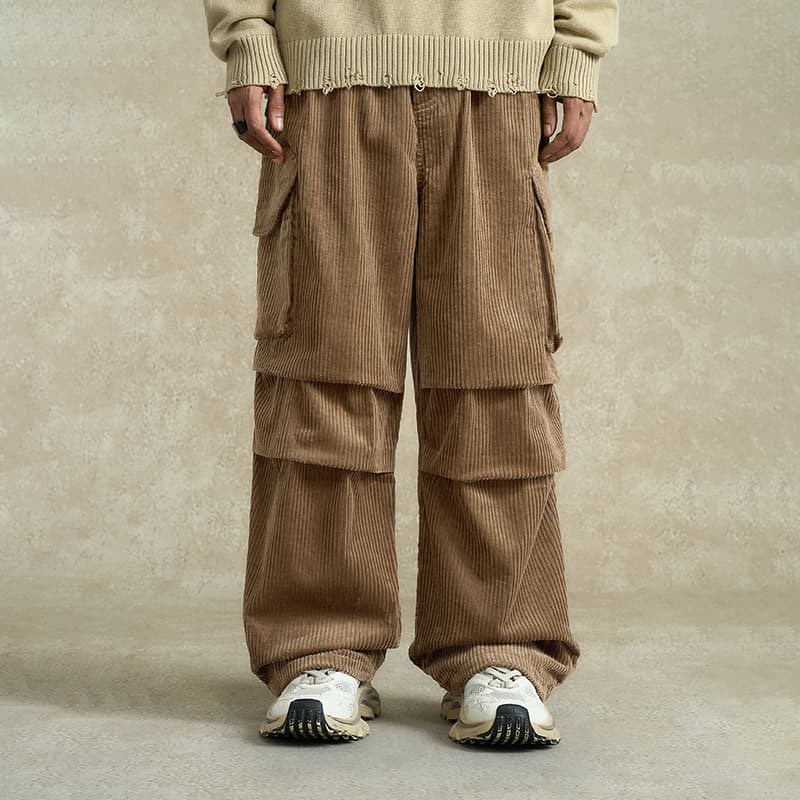 Штаны BONELESS Cut Brown Unisex Cargo Pants - изображение 3
