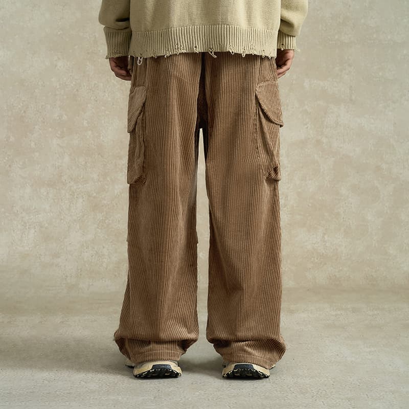 Штаны BONELESS Cut Brown Unisex Cargo Pants - изображение 6
