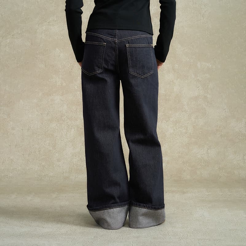 Джинсы BONELESS Cut Blue Women's Jeans BONELESS Cut Синие Женские Джинсы - изображение 6