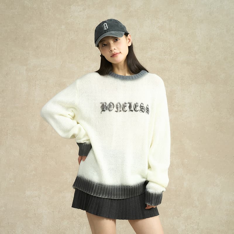 BONELESS Cut No-Seam Ecru Unisex Knitwear - изображение 4