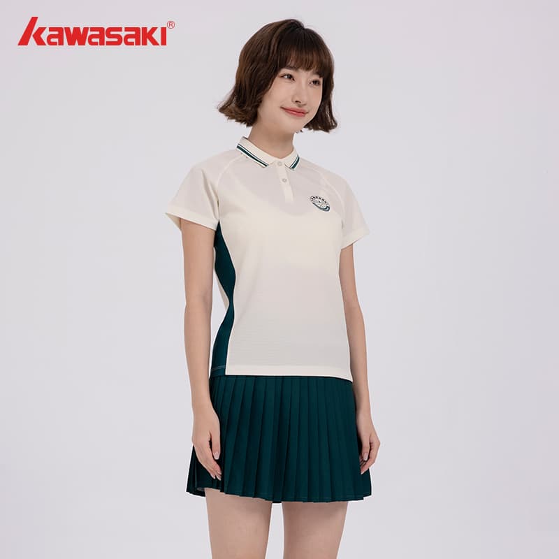 Kawasaki Small Round Pendant Collection Бадминтон Джерси Женские 2 предмета Набор Магия Цветы Белый Синий Белый Зеленый - изображение 3