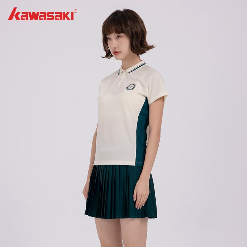 Kawasaki Small Round Pendant Collection Бадминтон Джерси Женские 2 предмета Набор Магия Цветы Белый Синий Белый Зеленый - изображение 4