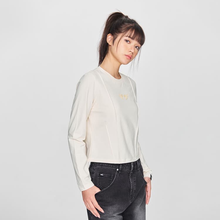Футболка Lee SS25 Standard (Стандартная) T-Рубашка Женская Экрю - изображение 5