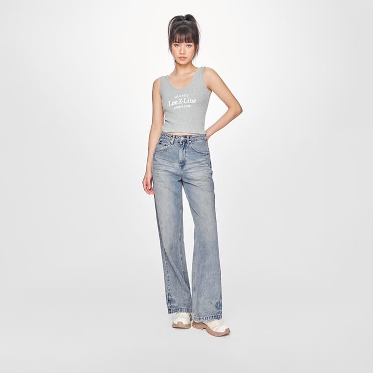 Джинсы Lee SS25 Джинсы Женские Светло-Синий - изображение 3