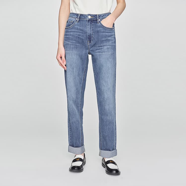 Джинсы Lee SS25 Джинсы Женские Средне-синий - изображение 5