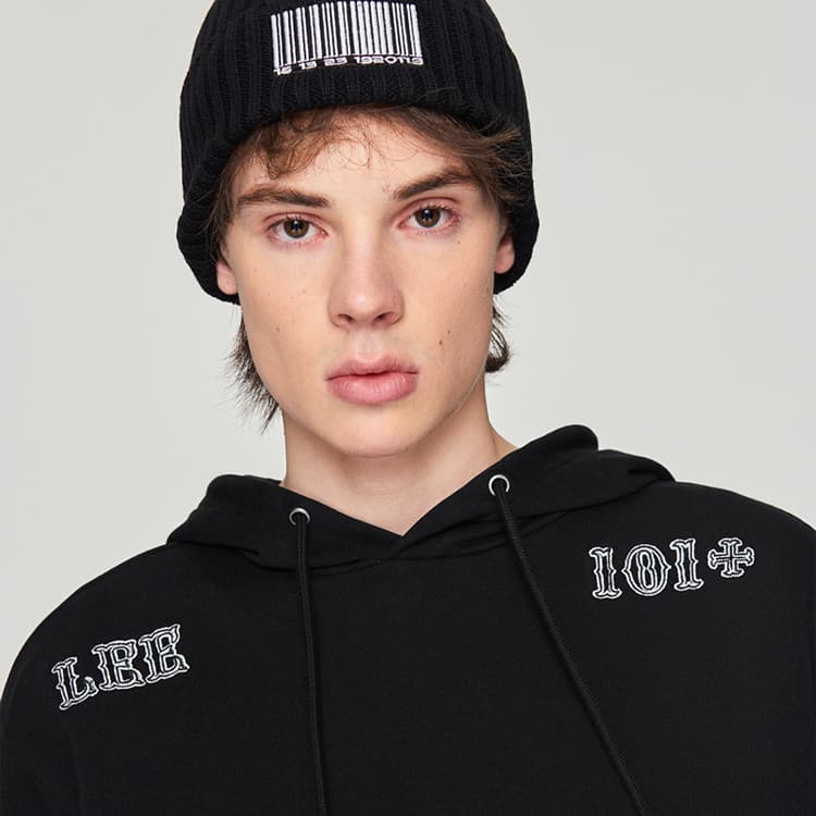 Худи Lee 101+ Hoodie Black - изображение 5
