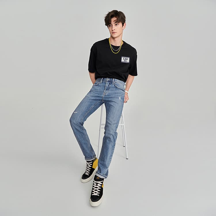 Штаны Lee FW23 705 Standard Tapered Jeans Light Blue - изображение 3