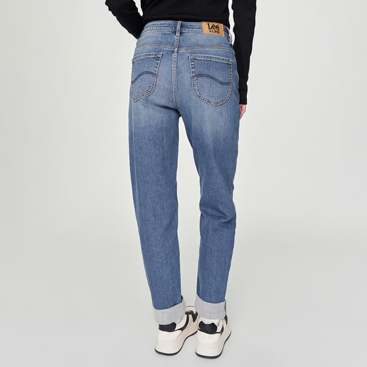Джинсы Lee FW24 Джинсы Женские Средне-синие - изображение 7