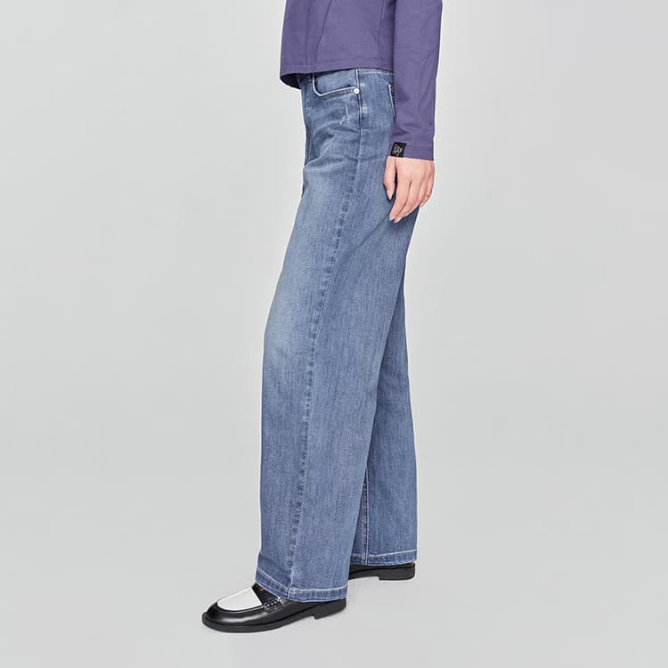 Джинсы Lee SS25 Джинсы Женские Средний Светло-Синий - изображение 4
