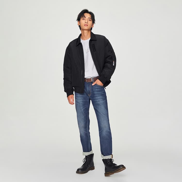 Зимняя куртка Lee FW24 Baseball Down Jacket Black - изображение 6