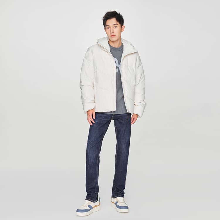 Зимняя куртка Lee FW24 Пуховик Мужской Айвори - изображение 3