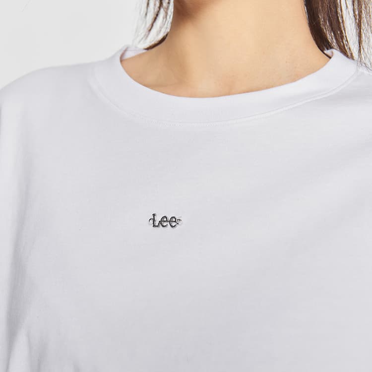 Футболка Lee Белые Женские T-рубашки - изображение 6