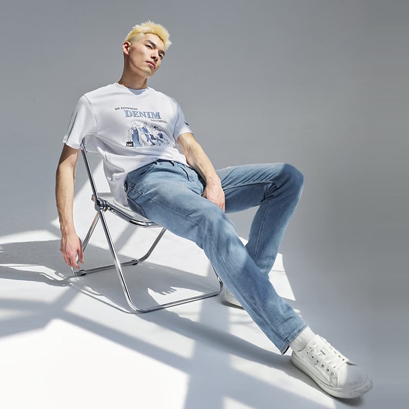 Штаны Lee SS25 Джинсы Мужские Светло-Синие - изображение 3