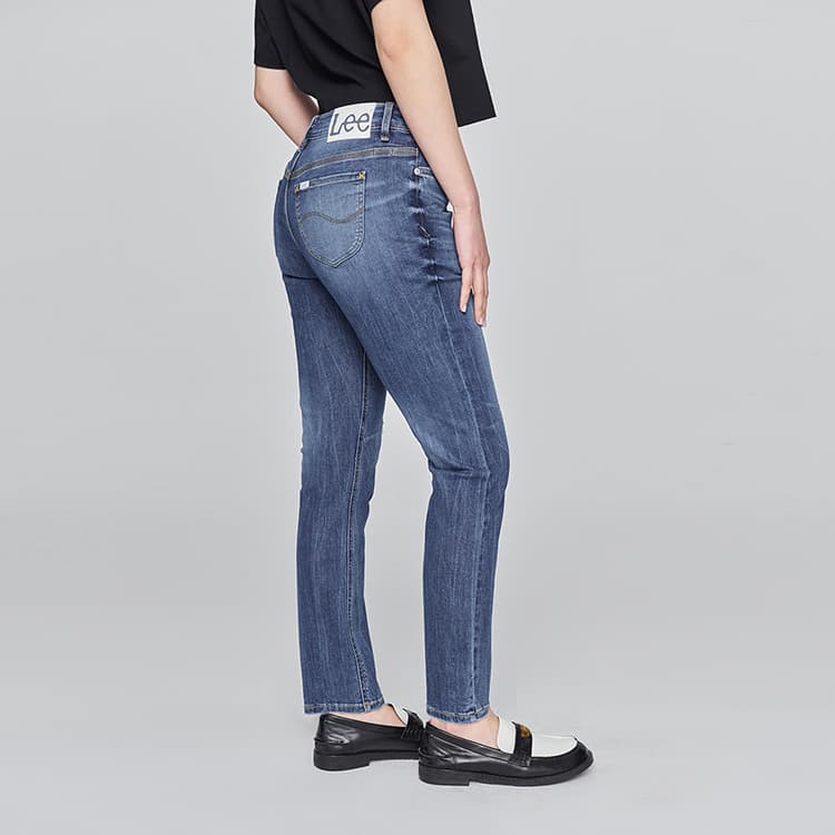 Джинсы Lee SS25 Джинсы Женские Средне-Темно-Синий - изображение 5