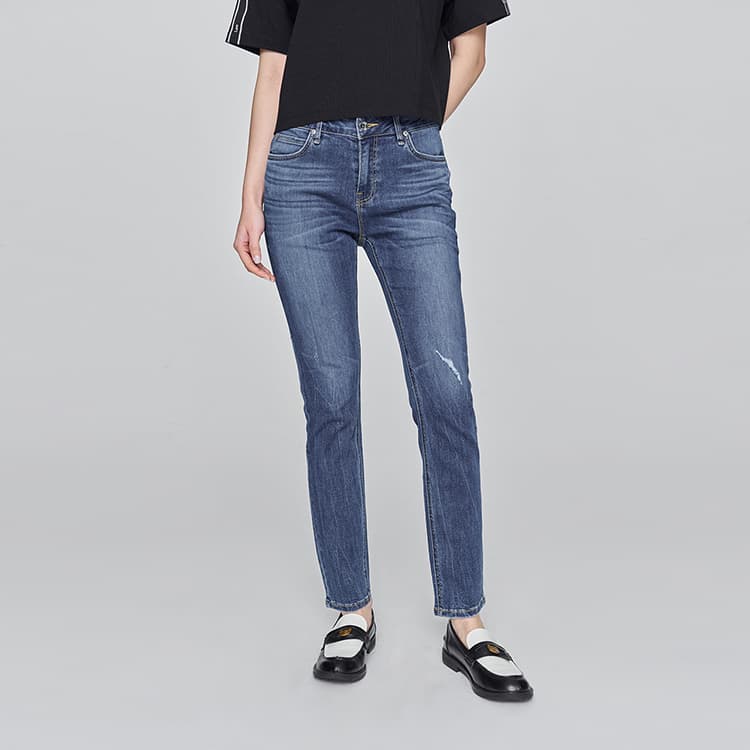 Джинсы Lee SS25 Джинсы Женские Средне-Темно-Синий - изображение 3