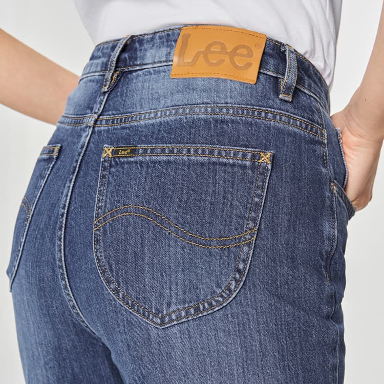 Джинсы Lee SS25 Джинсы Женские Средне-синий - изображение 7