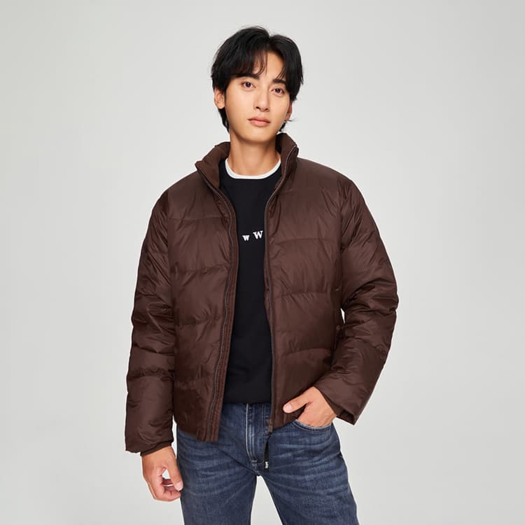 Зимняя куртка Lee FW24 Пуховик Мужской Темно-Коричневый - изображение 4