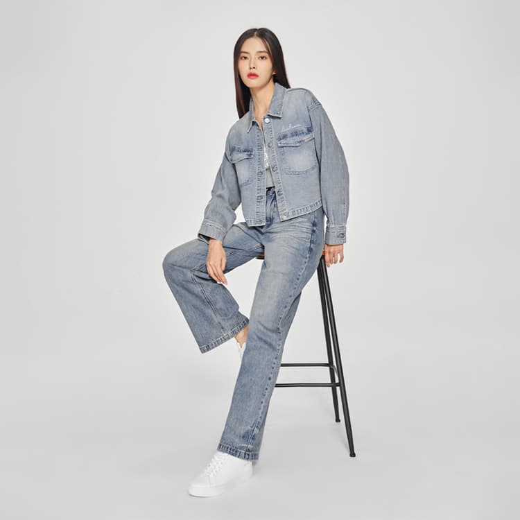 Lee SS25 Пальто Женское Светло-Синий - изображение 2