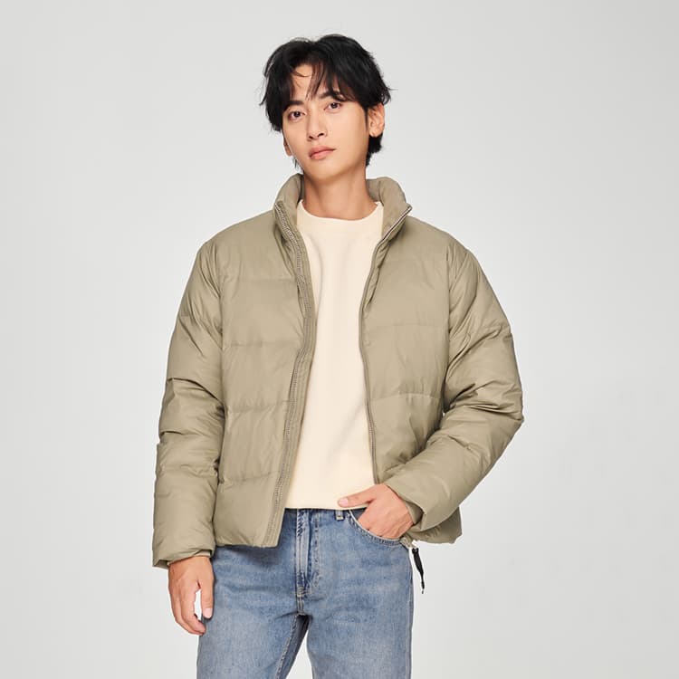 Зимняя куртка Lee FW24 Пуховик Мужской Хаки Серый Цвет - изображение 4