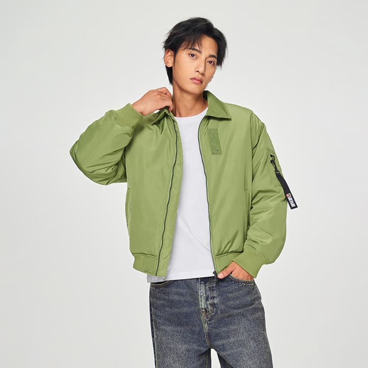 Зимняя куртка Lee FW24 Пуховик Унисекс Трава Зеленый - изображение 6
