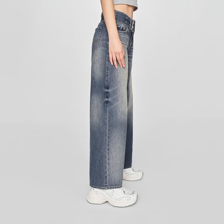 Джинсы Lee SS25 Джинсы Женские Винтаж Синий - изображение 6