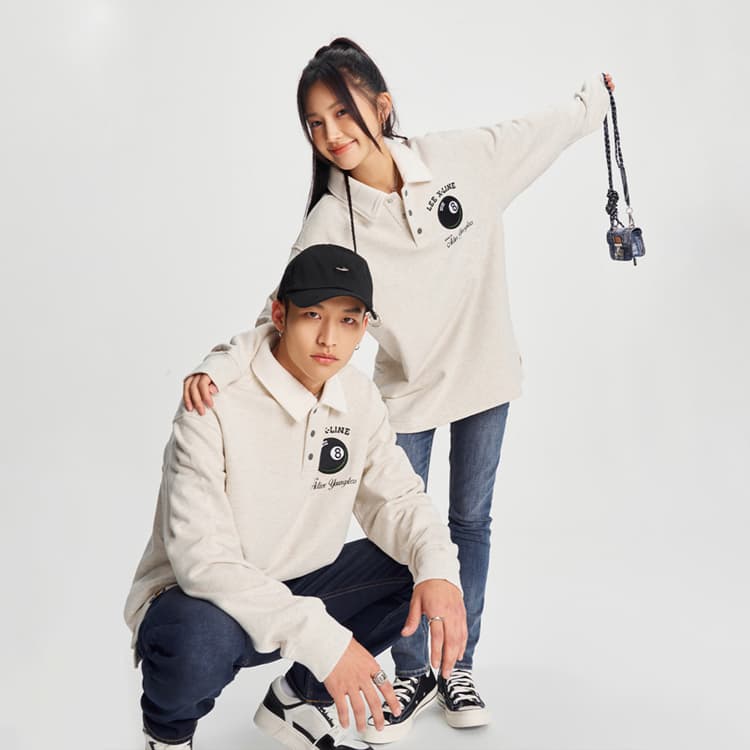 Худи Lee FW24 Oatmeal Grey - изображение 3