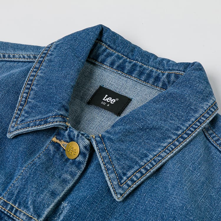 Lee Medium Blue Женские Джинсовые Куртки - изображение 3