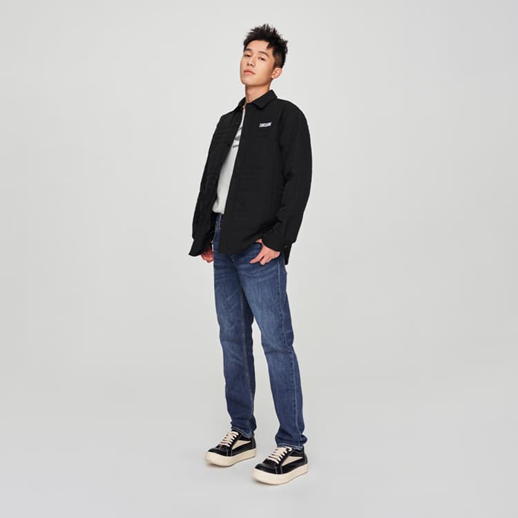 Зимняя куртка Lee FW24 Quilted Down Jacket Black - изображение 7