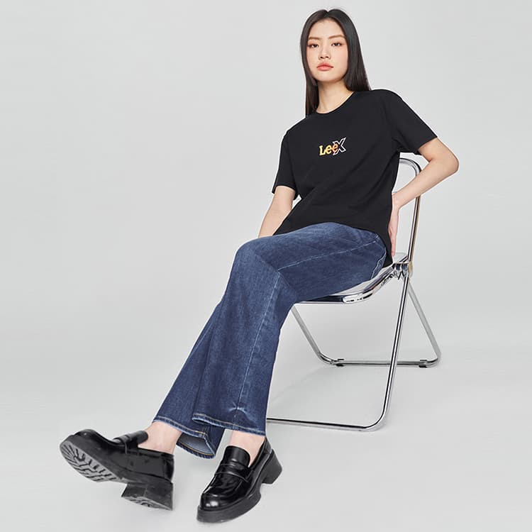 Джинсы Lee SS25 Джинсы Женские Средне-Темно-Синий - изображение 4