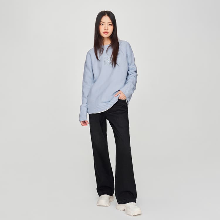 Кофта Lee FW24 Свитер Унисекс Небесный Далёкий - изображение 5