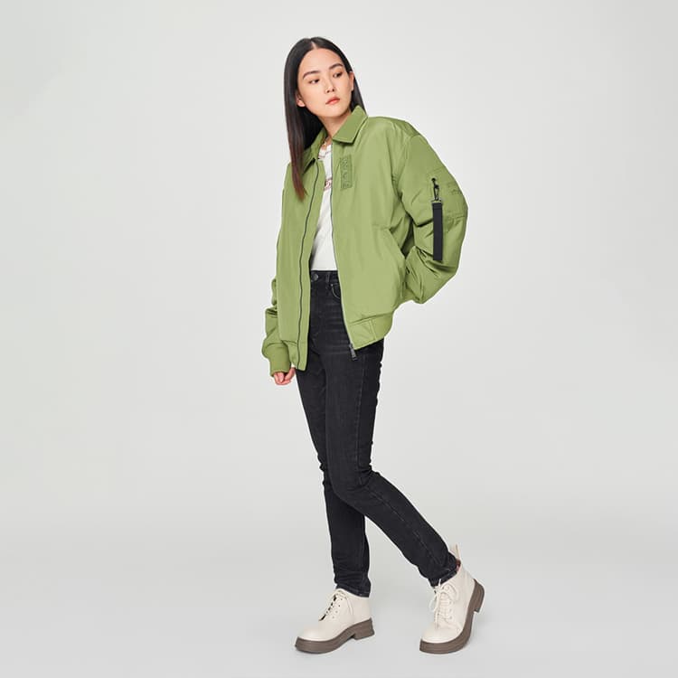 Зимняя куртка Lee FW24 Пуховик Унисекс Трава Зеленый - изображение 5