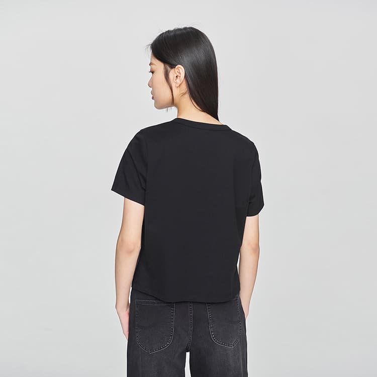 Футболка Lee SS25 Standard (Standard) T-Shirt Женская Черная - изображение 7