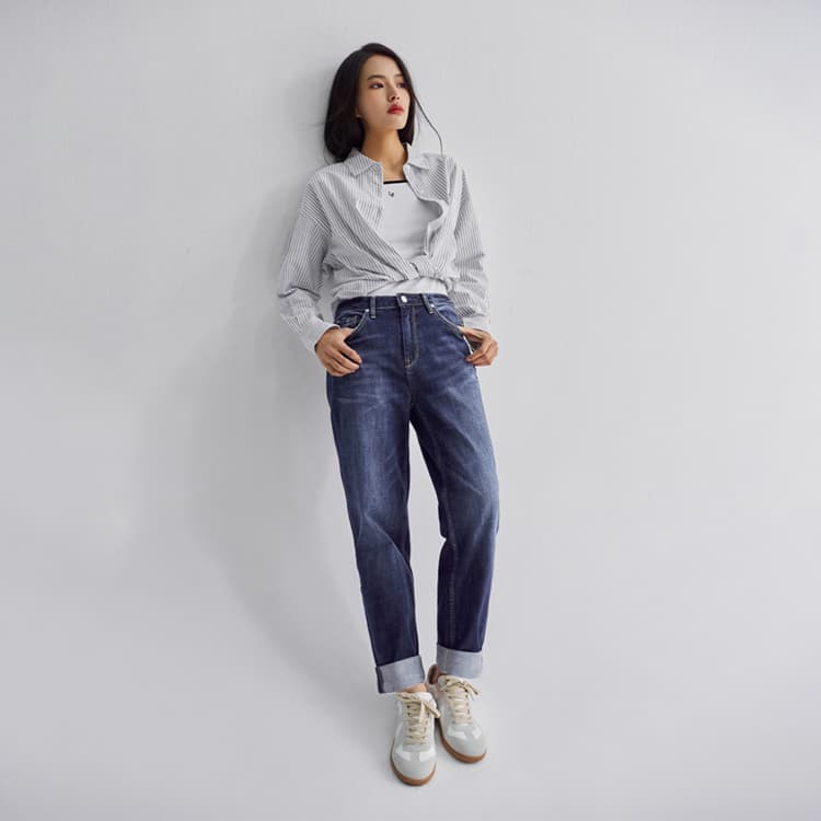 Джинсы Lee SS25 Джинсы Женские Темно-синий - изображение 4
